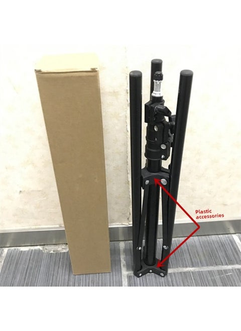 HT-18R Arm Lamp Live Bracket Fill Light Lamp Short Video Lighting Lamp Anchor Beauty LED Lamp Holder-Color:1.9 M Anti-folding Bracket