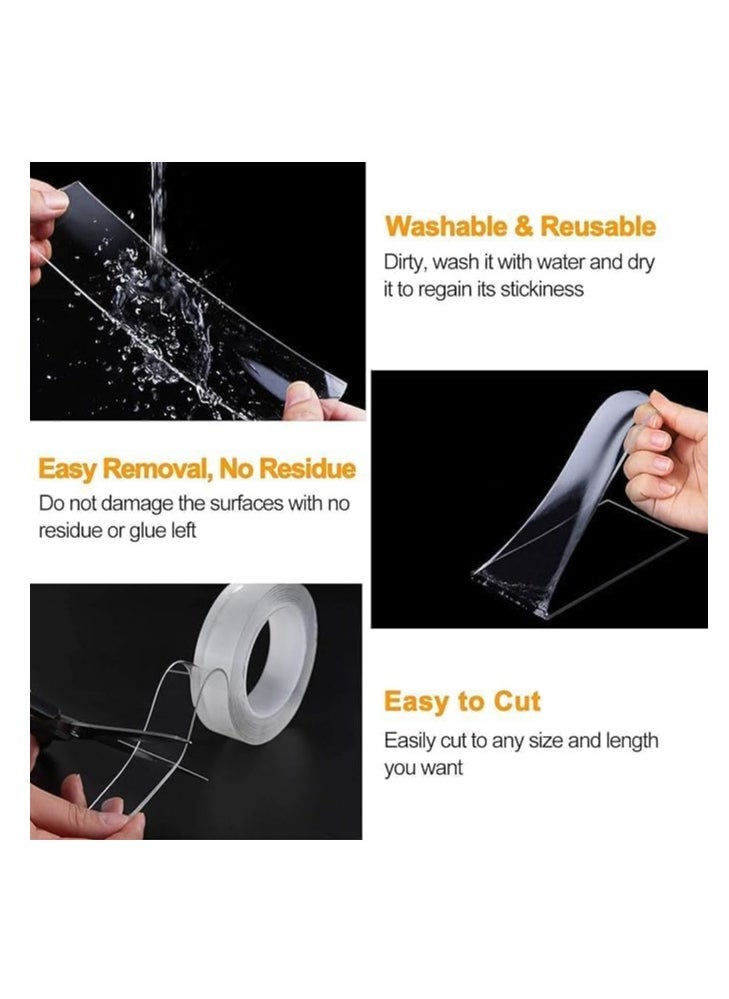 Generic - Double Face Nano is very strong and transparent. Suitable for all surfaces. Length 3 meters. Width 12 mm. Suitable for all installations. Any contributor when removing the design as well. High viscosity. - Image 1