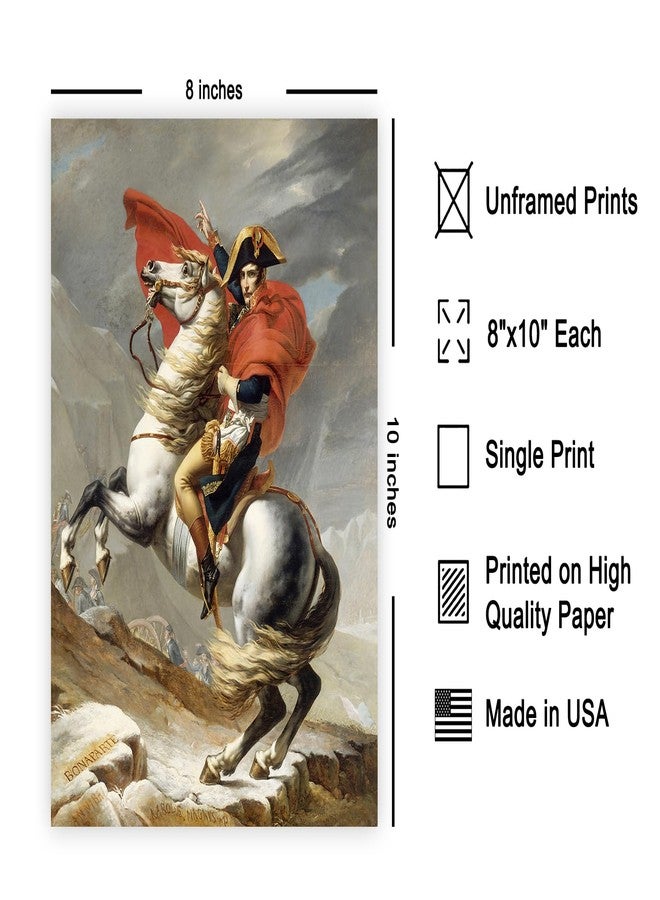 Poster Master ملصق نابليون عتيق من Poster Master - لوحة فنية قديمة لنابليون يعبر جبال الألب - لوحة بورتريه - فن تاريخي - هدية للرجال والنساء - ديكور لغرفة النوم أو غرفة المعيشة - مقاس 8x10 بوصة بدون إطار - Image 2