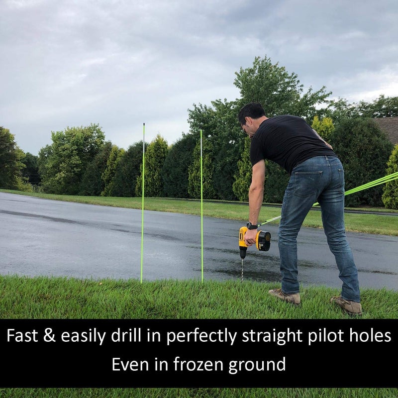 Keyfit Tools 12" 304 Stainless Steel Contractor Grade MarkerBit Driveway Markers Installation Drill Bit Easily Drill in Snow Plow Stakes reflectors ~Rocky Hard Pan Frozen Ground & Ice No Problem - Image 5