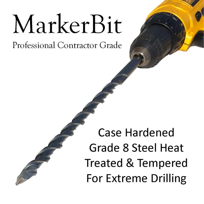 Keyfit Tools 12" 304 Stainless Steel Contractor Grade MarkerBit Driveway Markers Installation Drill Bit Easily Drill in Snow Plow Stakes reflectors ~Rocky Hard Pan Frozen Ground & Ice No Problem - Image 3