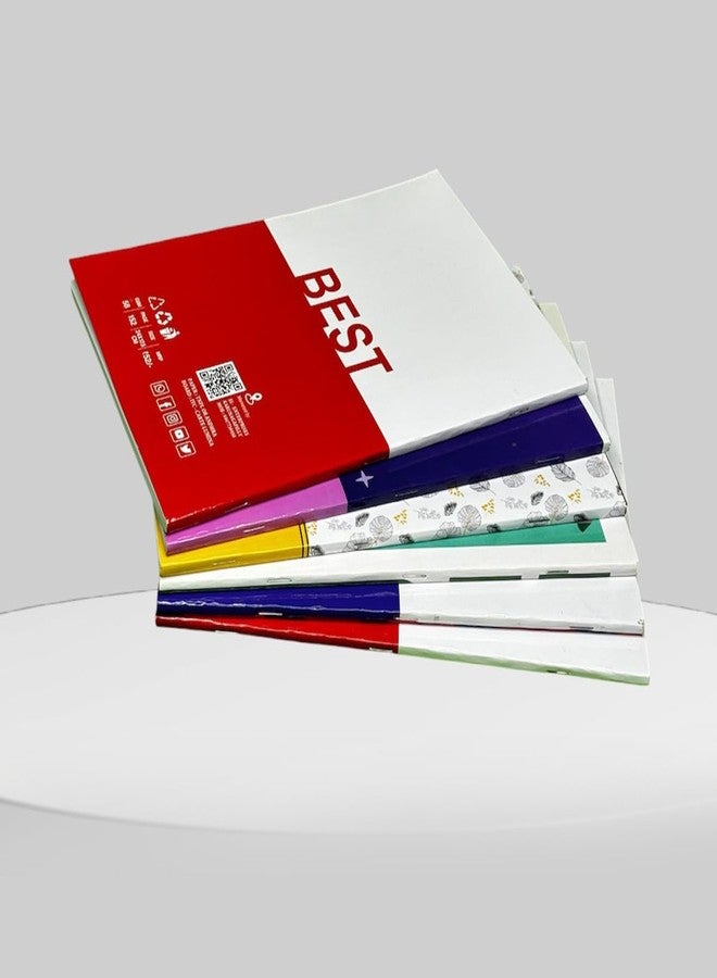 School Notebook 7.5 inch x 6 inch, 58 GSM, 152 Pages (3 Lined Book) - Image 3