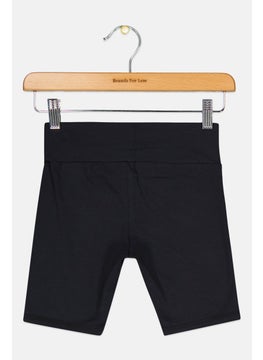 Nike 3Brand by Russell Wilson Kids Girl Sportswear Fit Training Short, Black  - Image 2