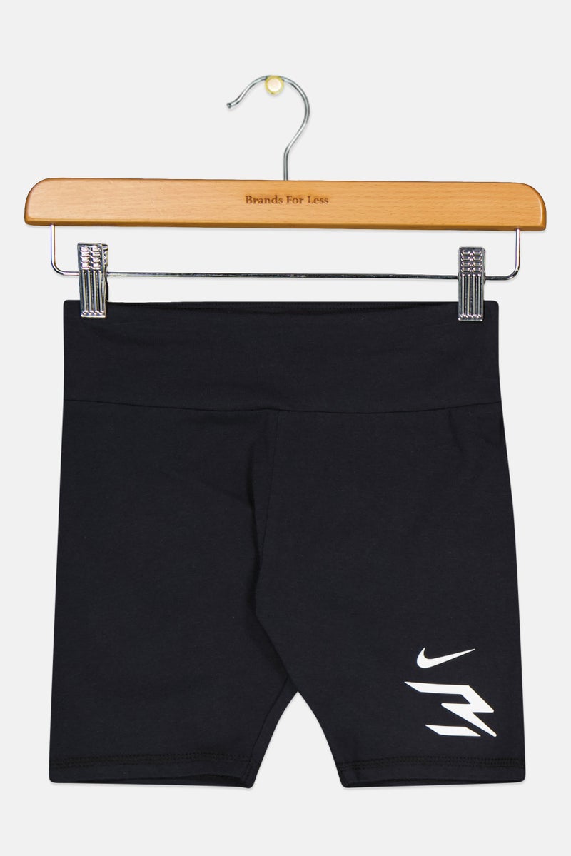 Nike Nike 3Brand by Russell Wilson Kids Girl Sportswear Fit Training Short, Black  - Image 1