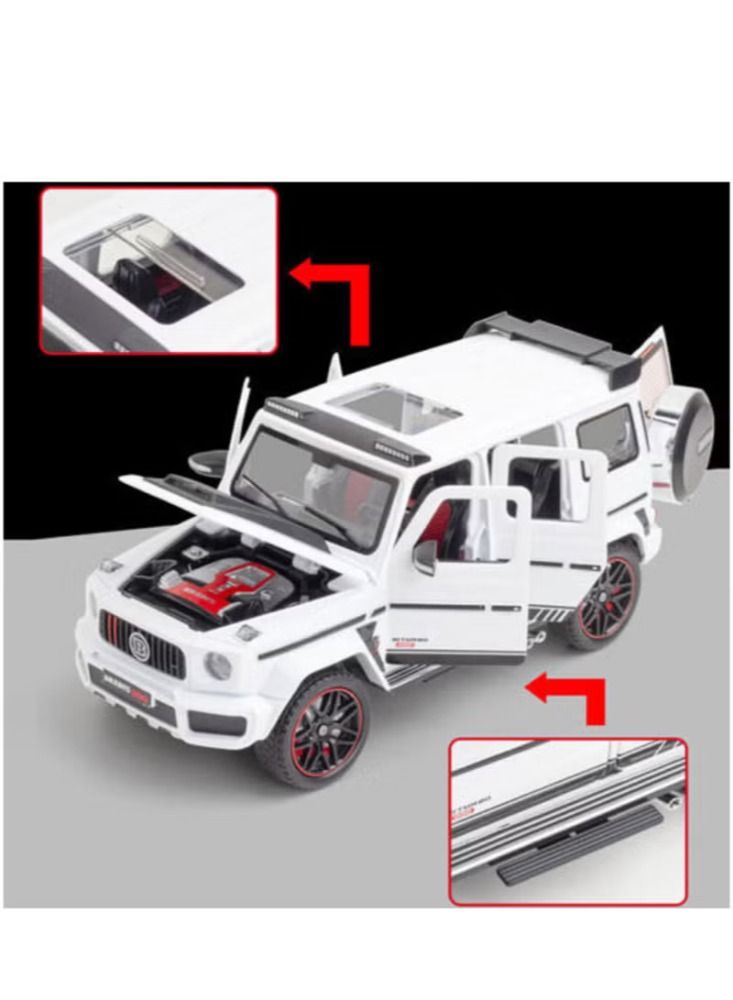 Dream Zone Mercedes Benz BRABUS G800 Alloy Diecast Model 1:24 Scale (White) - Image 2