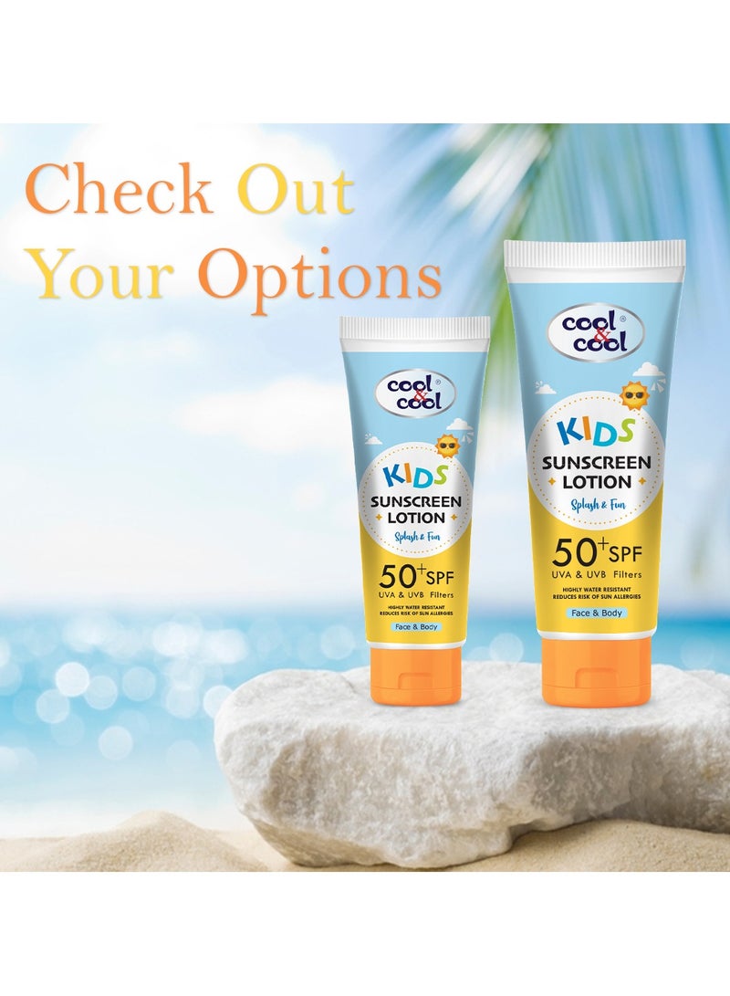 Cool & Cool Kids Sunscreen Lotion 50+ SPF With UVA And UVB Filters 50ml - Image 5