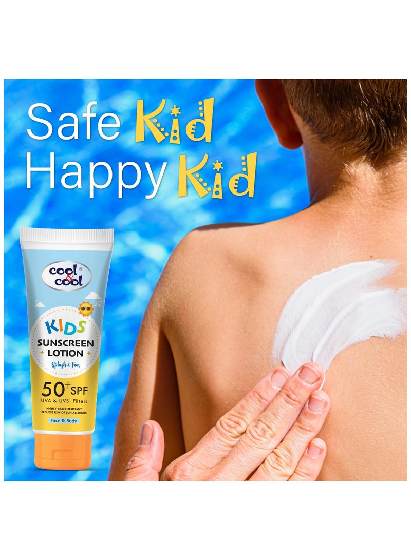 Cool & Cool Kids Sunscreen Lotion 50+ SPF With UVA And UVB Filters 50ml - Image 4