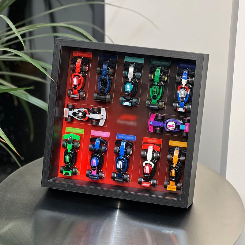 iLuane Display Wallboard for Race Cars 66796 Holds 12 Cars on One Frame Adult Collectibles Wall Mount Home or Office Dcor Style B No Car Included - Image 3