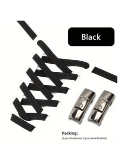 Goolsky 1pair No-Tie Shoelaces With Buckles For Sneakers Sports Shoes  - Image 5