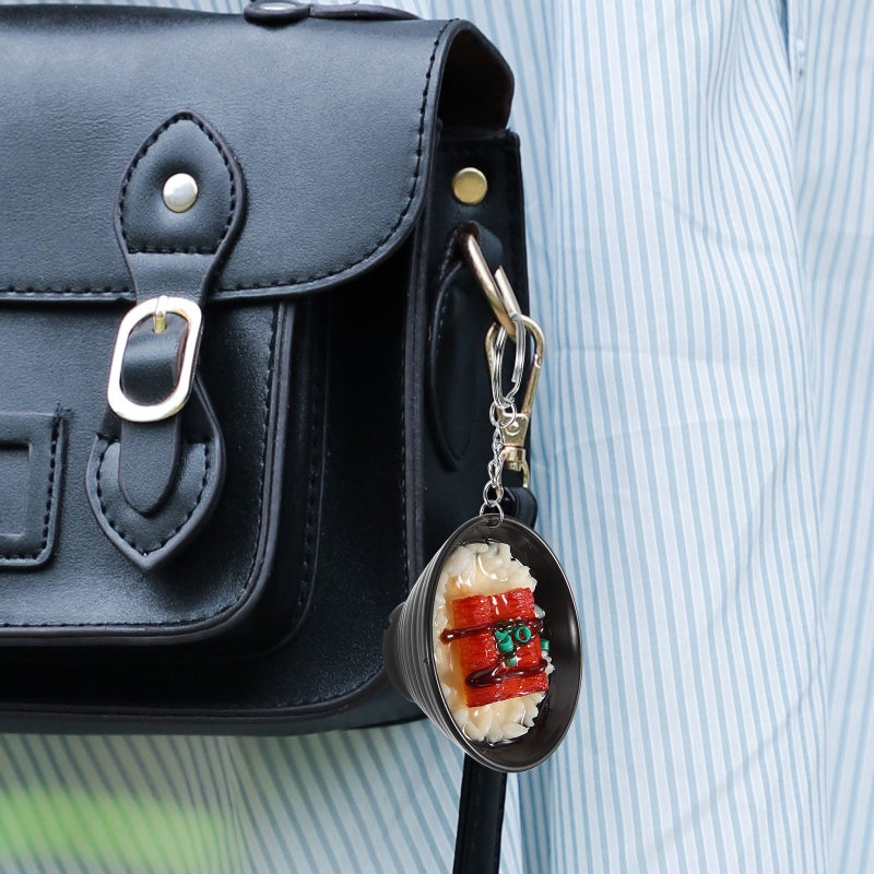 2Pcs Wear-resistant Key Chains Hanging Decors Rice Bowl Bag Pendants Bag Supply - Image 2