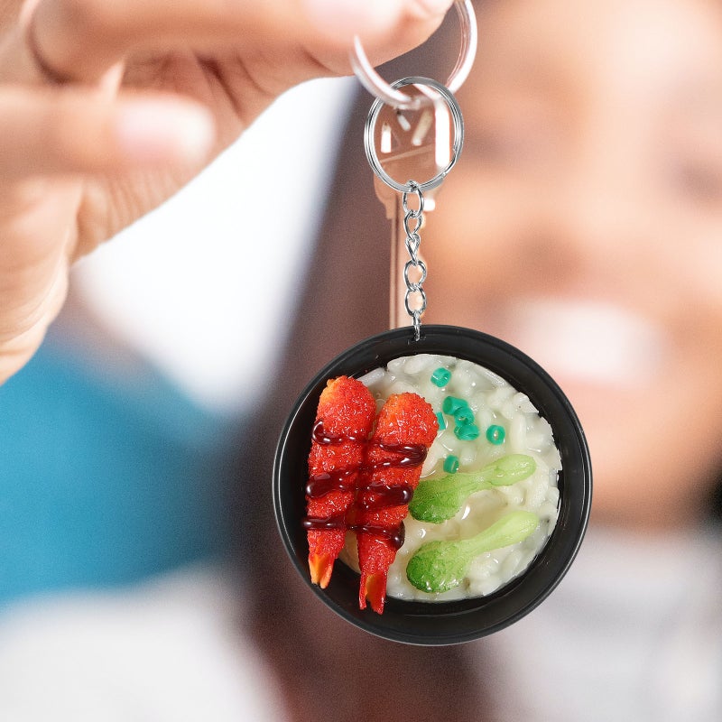 2Pcs Wear-resistant Key Chains Hanging Decors Rice Bowl Bag Pendants Bag Supply - Image 4