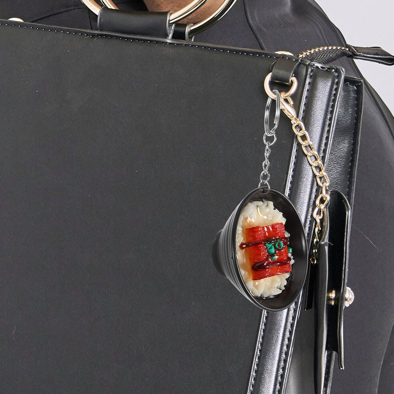 2Pcs Wear-resistant Key Chains Hanging Decors Rice Bowl Bag Pendants Bag Supply - Image 3