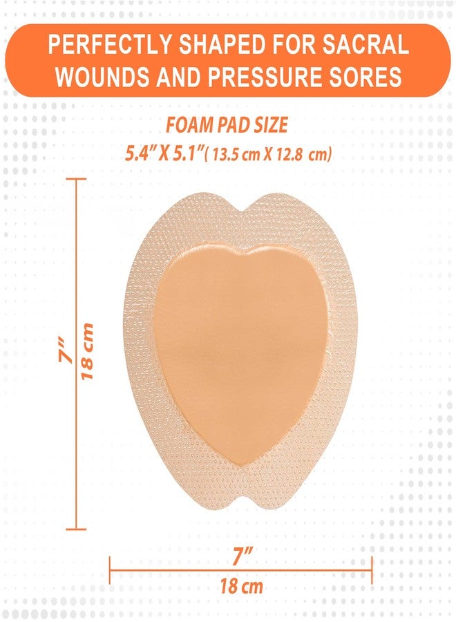 MedVance - Bordered Silicone PHMB Adhesive Foam Dressing Sacral Size 7"x 7" Box of 5 dressings - Image 3