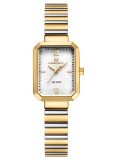 NAVIFORCE Stainless Steel Dual Tone Analog Wrist Watch For Women NF5050 G/W/G  - Image 1