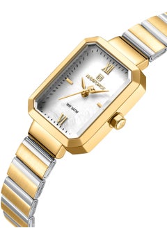 NAVIFORCE Stainless Steel Dual Tone Analog Wrist Watch For Women NF5050 G/W/G  - Image 2