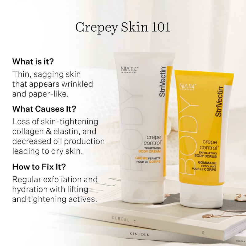 StriVectin Tighten and Lift Crepe Control Tightening Body Cream for Firmer, Brighter Arms and Legs, 6.7 Fl Oz - Image 2