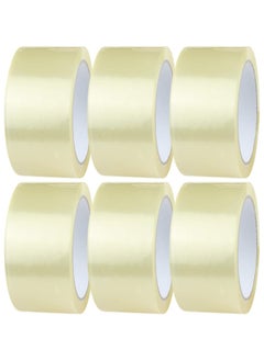 Vitacelli Clear Packing Tape, 4.5 CM x 60 yards Strong Heavy Duty Packaging Tape for Sealing Parcel Boxes, Moving Boxes Houses, Large Postal Bags, Office Supplies  Pack of 6  - Image 1