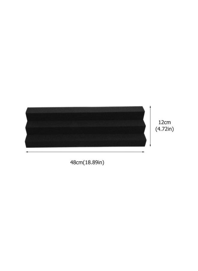 Acoustic Foam Panel Corner Foam Bass Trap Panel Soundproof Studio Foam Padding Noise Dampening Wall Panels Corner Block Finish Corner for Studio Home Theater Corner Sound Treatment (Black)
