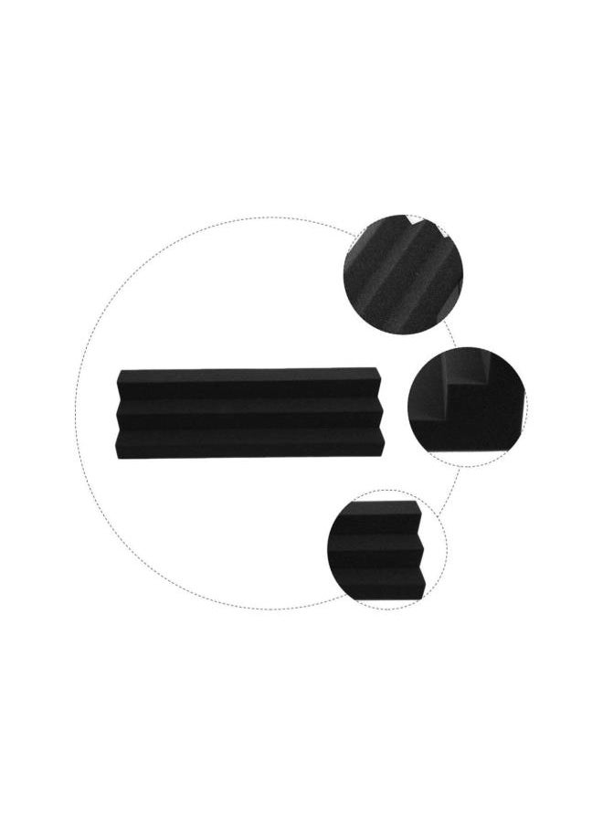 Acoustic Foam Panel Corner Foam Bass Trap Panel Soundproof Studio Foam Padding Noise Dampening Wall Panels Corner Block Finish Corner for Studio Home Theater Corner Sound Treatment (Black)