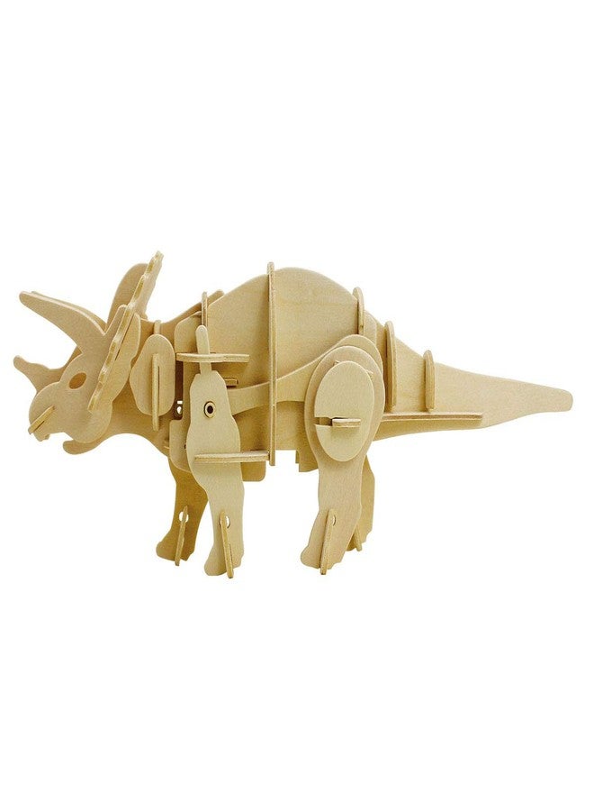 DINOROID Triceratops Walking 3D Wooden Dinosaur Puzzle - Image 4