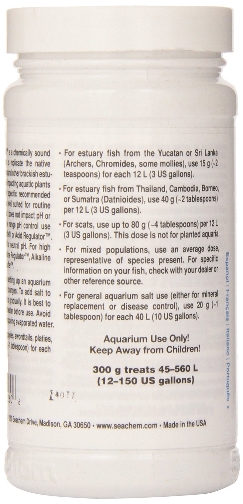 Seachem Brackish Salt, 300 g / 10.6 oz - Image 3