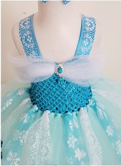 Daddy's Angel Frozen Elsa Princess Costume For Girls  - Image 4