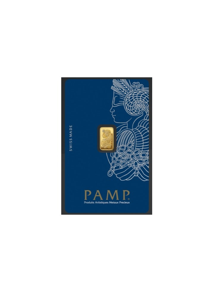 PAMP CKS Suisse Pamp 1 Gram 24k Gold Bar - 1 Grams Gold Bar 24KT 999.9 Purity  - Image 1