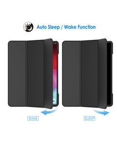 Jetech Case for iPad Pro 12.9 Inch Compatible with Pencil Cover Auto Wake Sleep Black  - Image 5