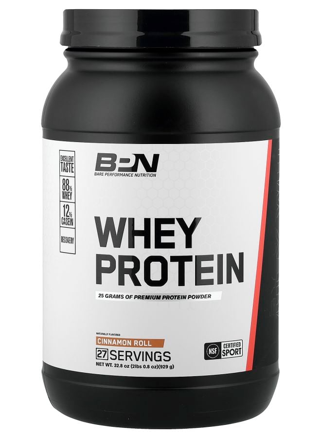 Bare Performance Nutrition Whey Protein Cinnamon Roll 2 lbs 0.8 oz (929 g)