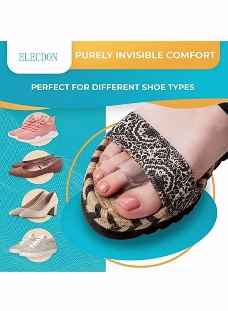 4 Pack Toe Spacer,Gel Applicator,Correction of Crooked Toes,Bunion Braces Bunion Relief Pads for Overlaps Hallux Valgus,Yog - Image 3
