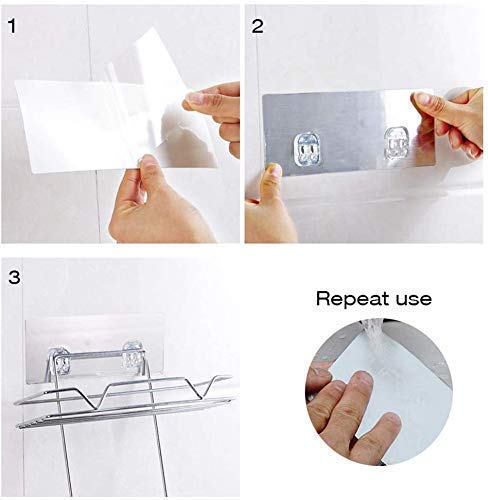 Divik Divik 2 Layer Bathroom Shower Shelf Soap Shampoo Rack Bathroom Shelves Space Saving Rustproof Extra Strong Perfume Shampoo Bottle Rack Lifetime Stainless Steel - Image 5