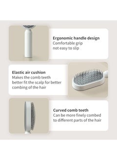 General Hairbrush with Stand - Cushion Hairbrush for Detangling - Thick/Curly/Long/Short Paddle Hairbrush - Detangling hairbrush for women and men's nylon bristles  - Image 4
