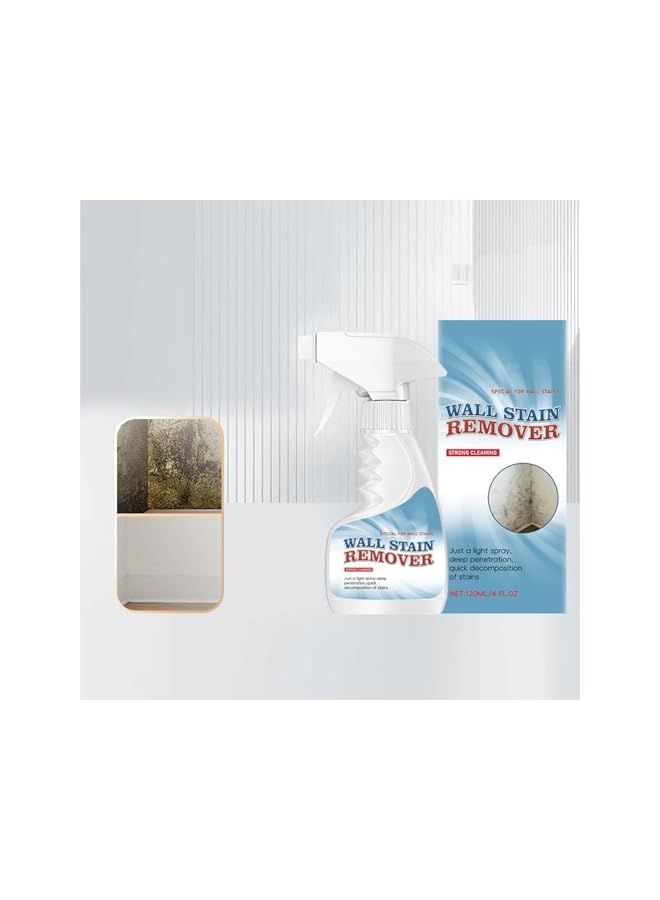 Wall Stain Remover, Ceiling Mold Remover,120ml Mold Stain Cleaner,Shower Wall Cleaner - for Shower Kitchen Toilet Sink Bathtub Household Bathroom Ceiling - Image 5