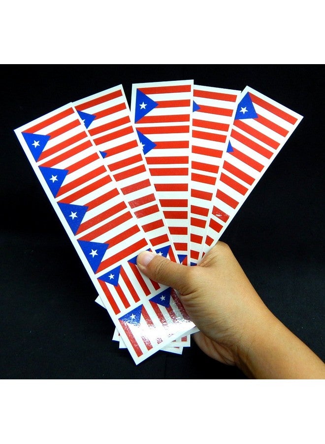 PremiumTT temporary tattoos 40 Removable Stickers: Puerto Rico Flag: Party Favors Decals - Image 4
