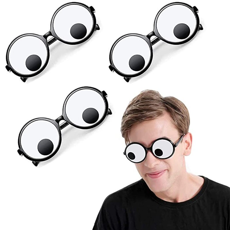Delphinus Googly Eyes Glasses Funny Googly Eyes Goggles Shaking Party Glasses Toys Novelty Shades Funny Costume Accessories for Party Favor - Image 2