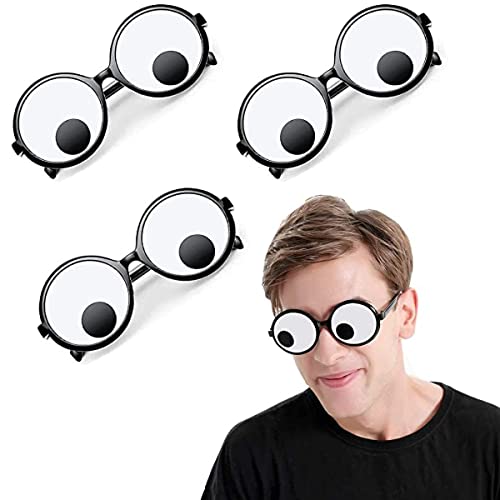 Delphinus Googly Eyes Glasses Funny Googly Eyes Goggles Shaking Party Glasses Toys Novelty Shades Funny Costume Accessories for Party Favor - Image 1