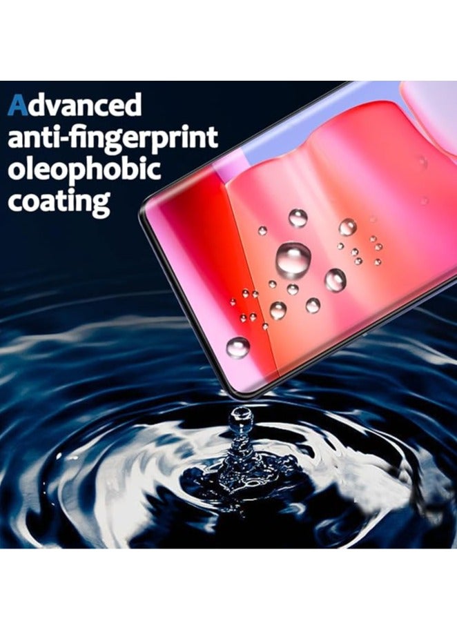 عام واقي شاشة لموتورولا موتو إيدج 50 برو، يشمل 2 واقي شاشة للكاميرا و2 فيلم حماية. يتميز بصلابة 9H، ويأتي كحماية زجاجية للكاميرا وشاشة جهاز Moto Edge - Image 4