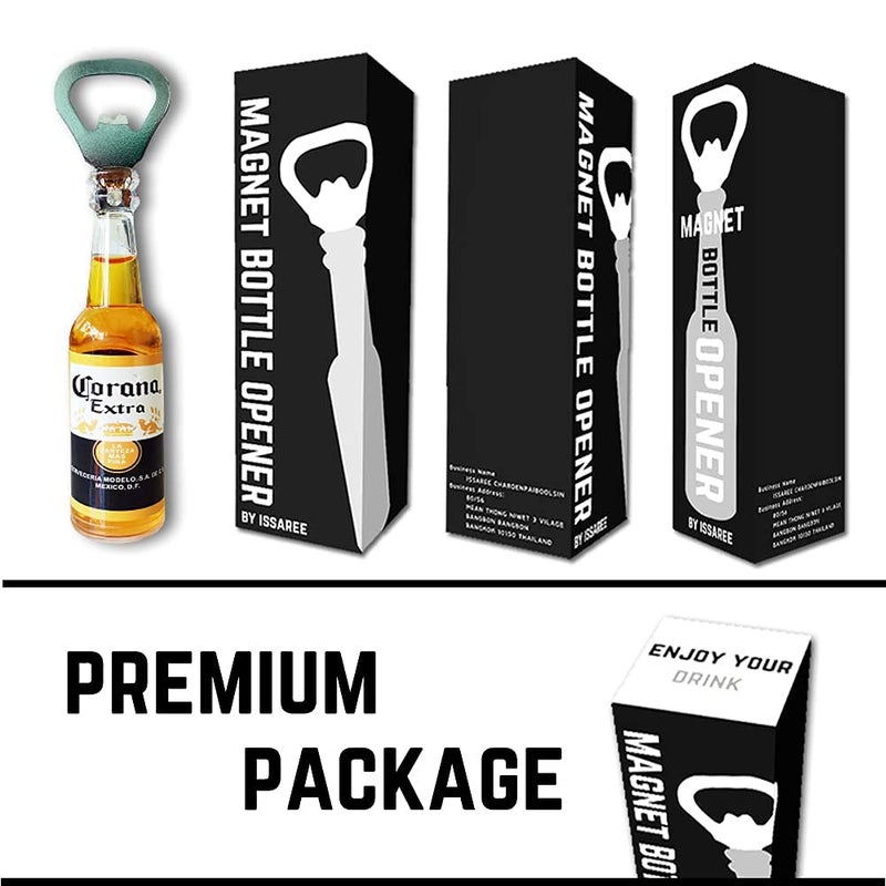ISSAREE Magnetic Beer Bottle Opener Figure Beer Bottle Bar Refrigerator Decor Unique Birthday Gifts Collection (Corona Extra) - Image 4
