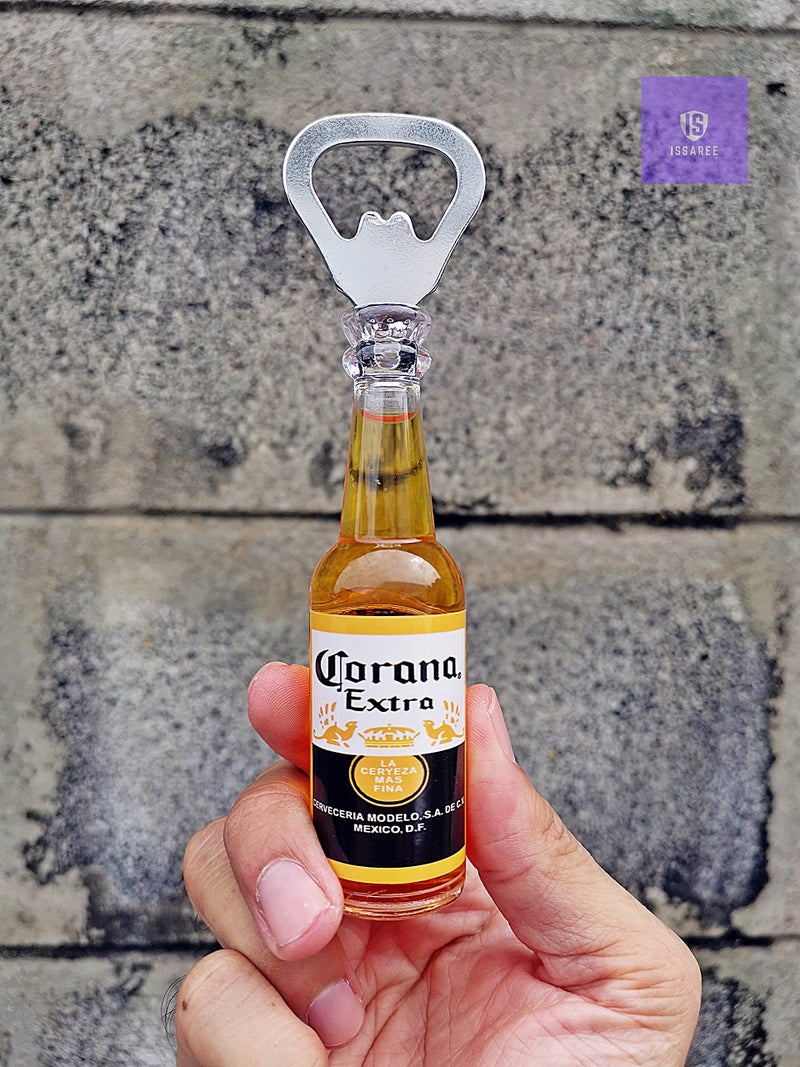 ISSAREE Magnetic Beer Bottle Opener Figure Beer Bottle Bar Refrigerator Decor Unique Birthday Gifts Collection (Corona Extra) - Image 5