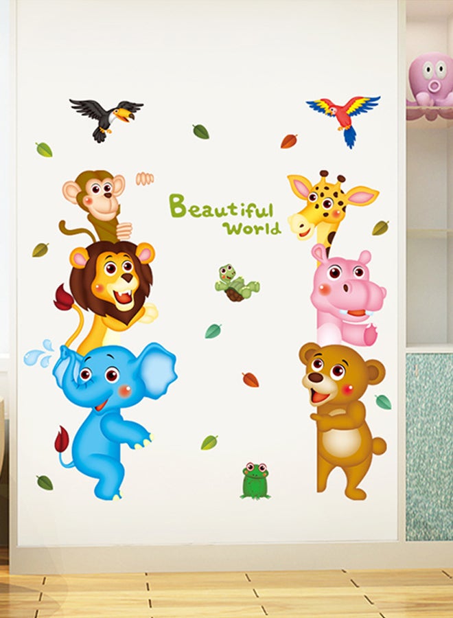 DaDa Home Cartoon Removable Wall Sticker Multicolour 60x40cm - Image 1