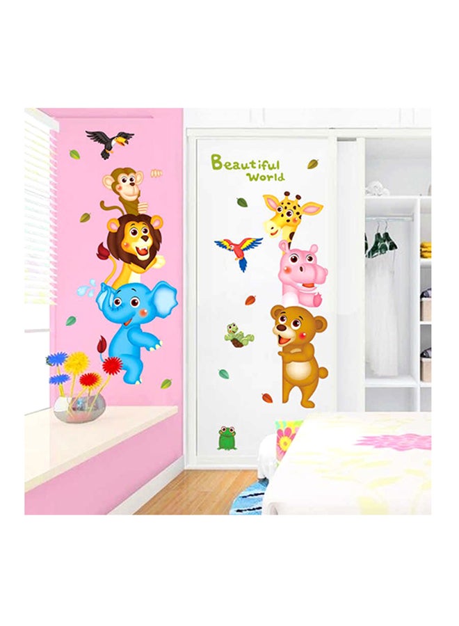 DaDa Home Cartoon Removable Wall Sticker Multicolour 60x40cm - Image 3