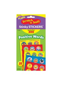 Trend Enterprises Trend Enterprises: Positive Words, Scented Scratch 'N Sniff Stinky Stickers, Fun for Rewards, Incentives, Crafts and as Collectibles, 24 Designs, 20 Sheets Included, for Ages 3 and Up  - Image 3
