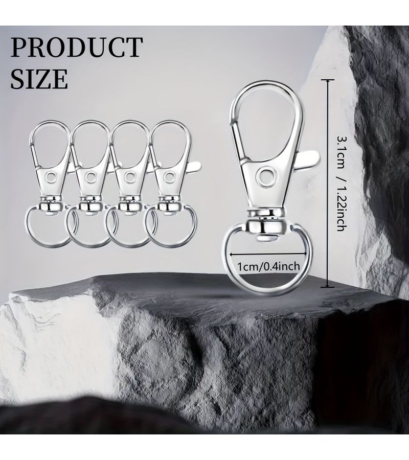 Bronze 15pcs Zinc Alloy Swivel Lobster Clasp Keychain for Craft - Image 4