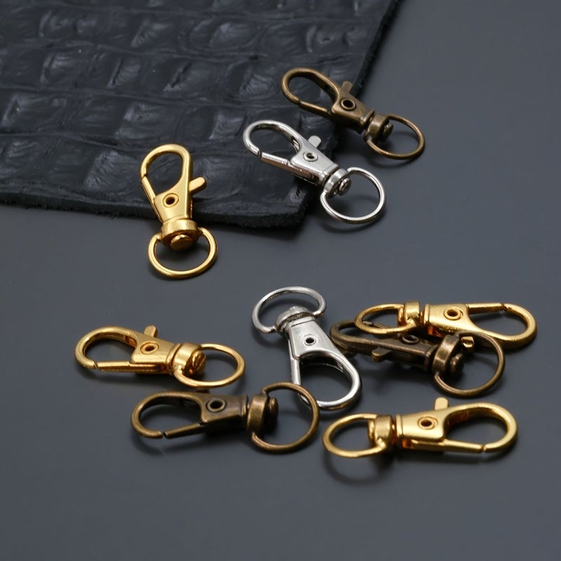 Bronze 15pcs Zinc Alloy Swivel Lobster Clasp Keychain for Craft - Image 2