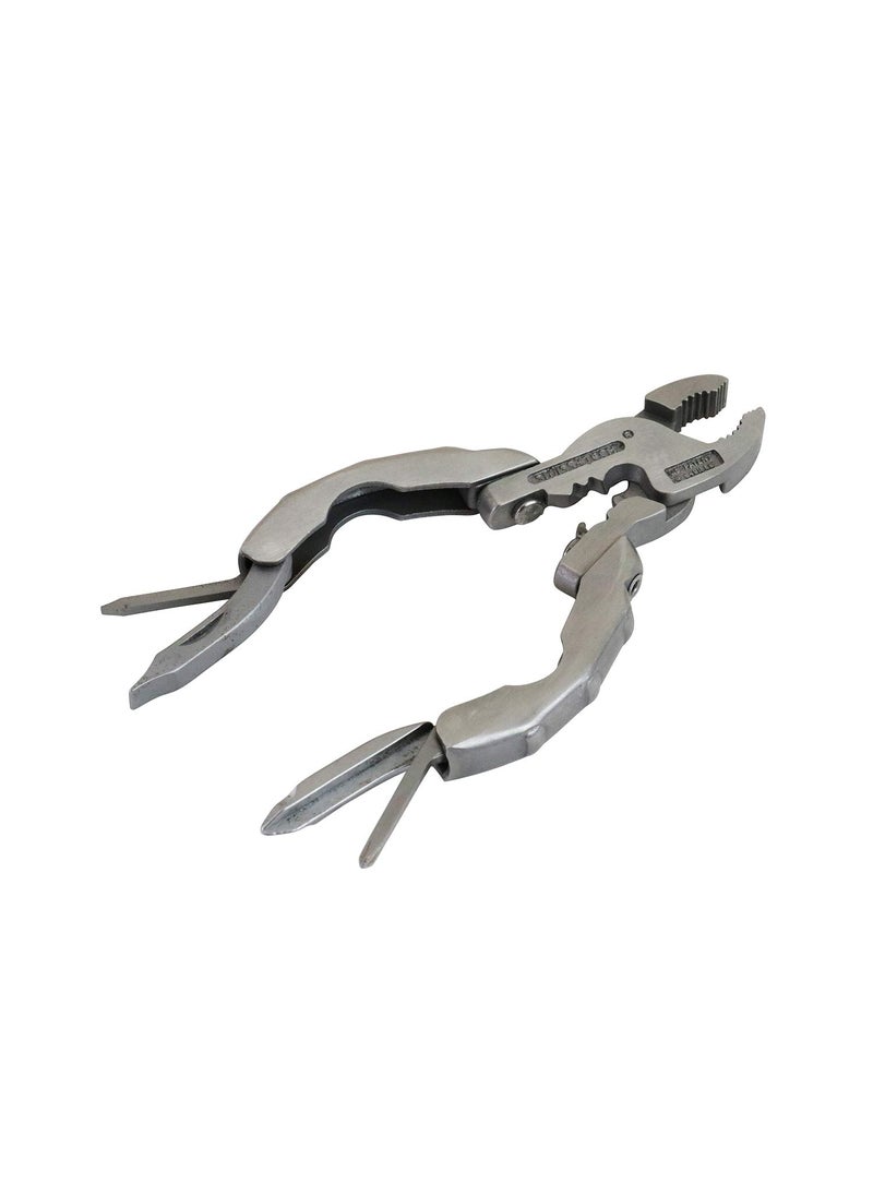SWISS+TECH SWISS+TECH ST50016 Polished Stainless Steel 9-in-1 Micro Pocket Multitool with Screwdrivers, Pliers (Single Pack)  - Image 1