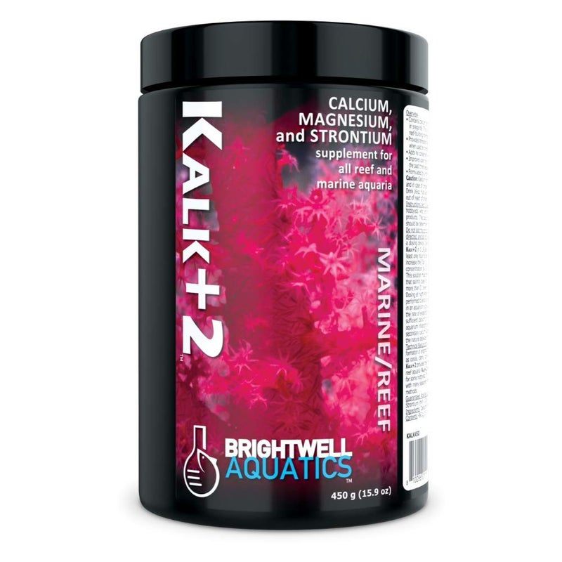 Brightwell Aquatics Kalk+2 â€“ Premium Kalkwasser Powder Supplement with Calcium, Strontium, and Magnesium for Reef Aquariums, pH & Alkalinity Support, 450g - Image 1
