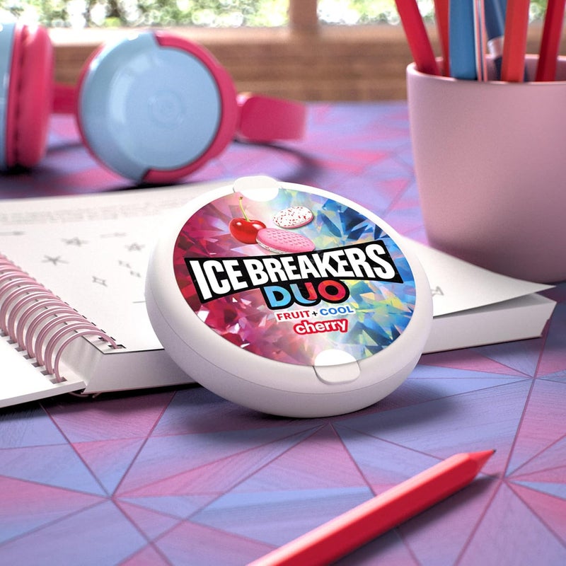 Ice breakers أقراص آيس بريكرز ديو بنكهة الكرز خالية من السكر - Image 5