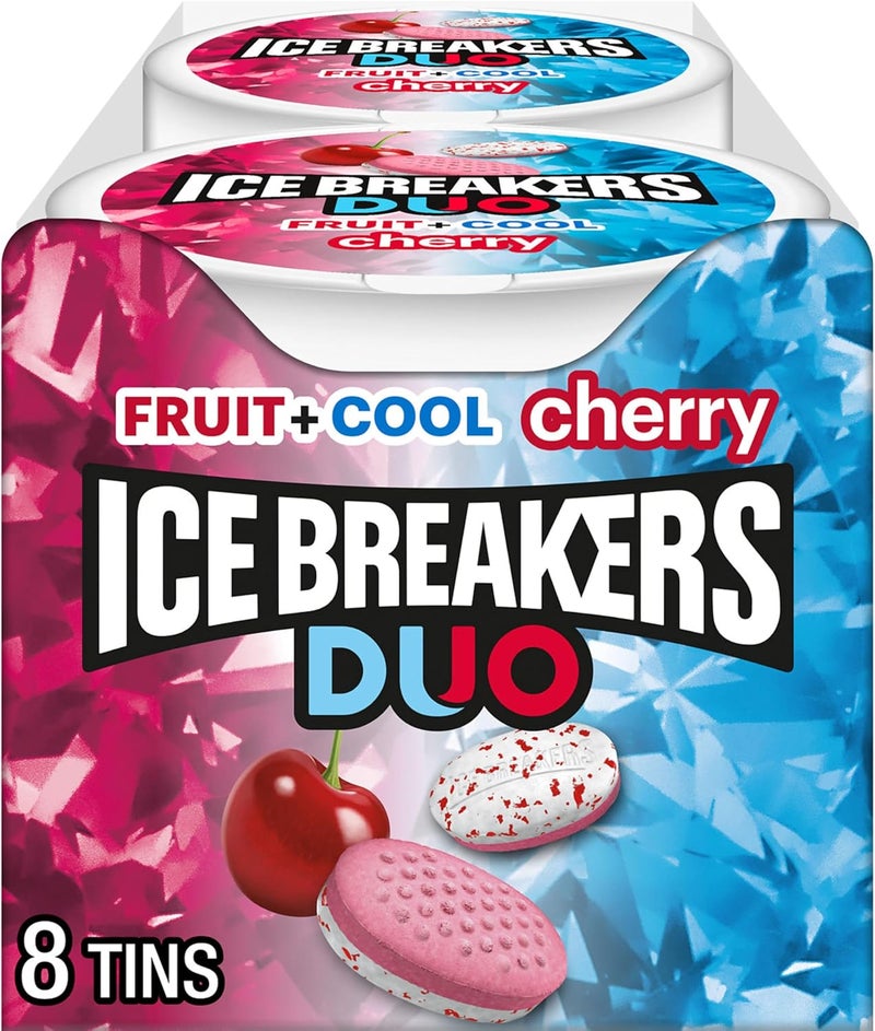 Ice breakers أقراص آيس بريكرز ديو بنكهة الكرز خالية من السكر - Image 1