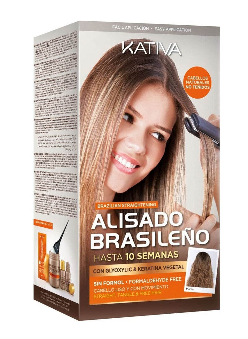 Kativa Kativa Keratin And Argan Oil Brazilian Straightening Kit 
