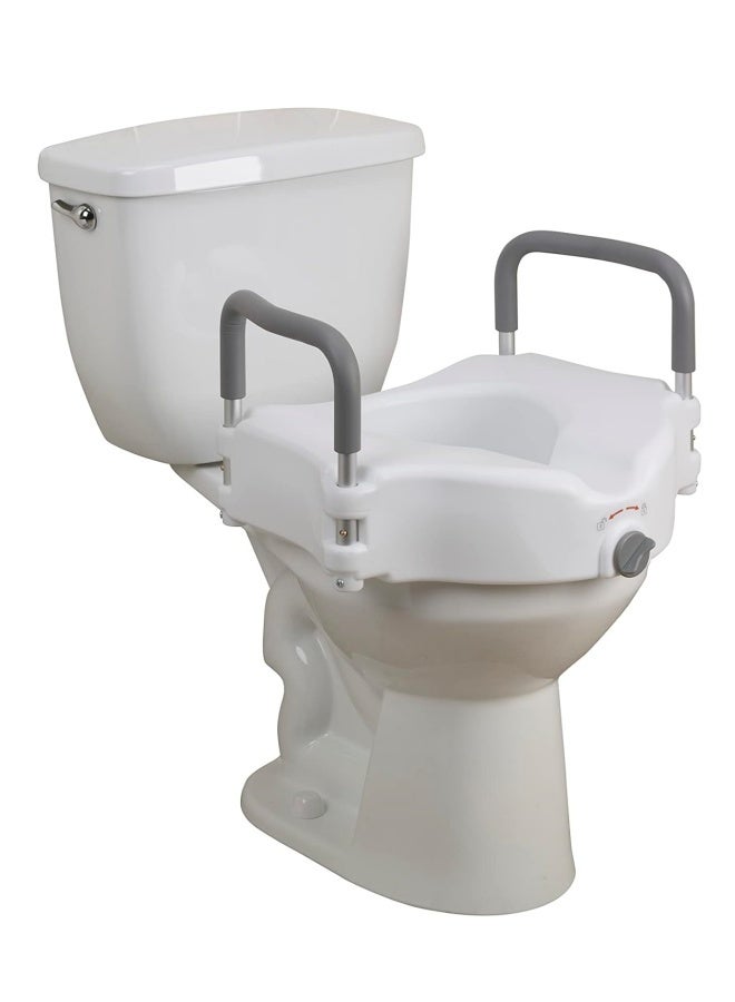 إم مياويان معزز المرحاض مع مساند للذراعين، وسادة مرتفعة، مقعد مرتفع، مرحاض، كرسي حمام، درابزين مرحاض لكبار السن - Image 1